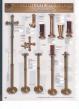  Combination Finish Bronze Altar Candlestick (A): 7130 Style - 5" Ht 