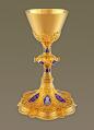  Neo-Gothic Chalice with IHS Well Paten 