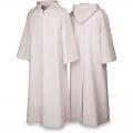  Off-White Choir/Servers Alb With Capuche - Leo Fabric 