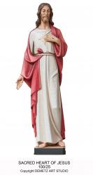  Sacred Heart of Jesus Statue in Fiberglass, 36\" - 60\"H 