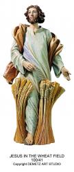  Jesus in the Wheat Field Statue in Fiberglass, 36\" & 48\"H 