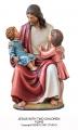  Jesus Sitting w/Two Children Statue in Fiberglass, 30" & 48"H 