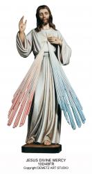  Jesus of Divine Mercy Statue in Fiberglass, 36\" - 60\"H 