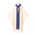  Our Lady Chasuble (handembroidered) - Marian Series: Cowl or Plain Neck 