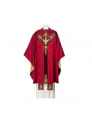  Chasuble - Red Gothic 1906: Plain Neck 