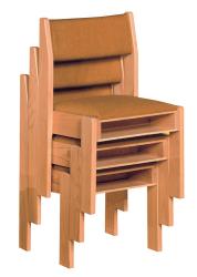  Flexible Seating Congregational Stacking Chair - Wood Back 