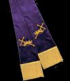  Empress Purple Satin Pulpit Stole With Symbol (Polyester) 