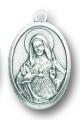  OXIDIZED IMMACULATE HEART MARY MEDAL (25 pc) 