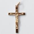  10k Gold Large Plain Flat Crucifix 