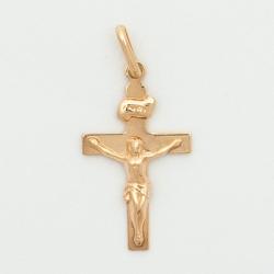  10k Gold Small Plain Flat Crucifix 