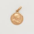  10k Gold Small Round Saint Peter Medal 