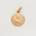  10k Gold Small Saint Therese Medal 