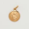  10k Gold Small Round Saint Gabriel Medal 