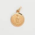  10k Gold Small Round Our Lady Of Guadalupe Medal 