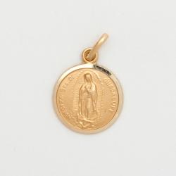  10k Gold Small Round Our Lady Of Guadalupe Medal 