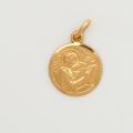  10k Gold Small Round Saint Luke Medal 
