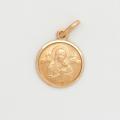 10k Gold Small Round Our Lady Of Perpetual Help Medal 