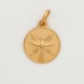  10k Gold Medium Round Holy Spirit Medal 