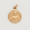  10k Gold Medium Round Saint Catherine Medal Of Sienna 