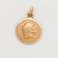  10k Gold Medium Round Saint Mother Teresa Medal 
