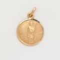  10k Gold Medium Round Saint Patrick Medal 