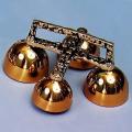  Altar Bells | 4 Bells | Bronze Or Brass | Textured Handle 