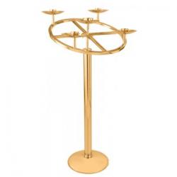  Advent Wreath & Stand | 26\" | Brass Or Bronze | Holds 4 Candles 