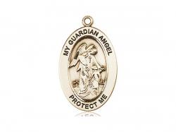  Guardian Angel w/Child Oval Neck Medal/Pendant Only 