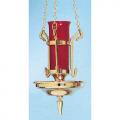  Sanctuary Lamp | Hanging | Brass Or Bronze | Round Bowl 