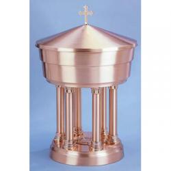  Baptismal Font | 36\" x 32\" | Bronze | Removable Lid With Cross 
