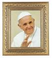 POPE FRANCIS IN AN BEAUTIFULLY DETAILED ORNATE GOLD LEAF ANTIQUE FRAME 