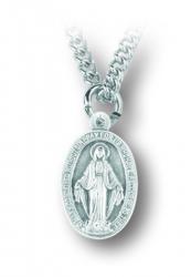  ANTIQUE SILVER MIRACULOUS MEDAL 