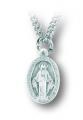  ANTIQUE SILVER MIRACULOUS MEDAL 