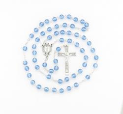  SAPPHIRE 96 FACETED BEAD ROSARY 