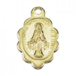  SCALLOPED MIRACULOUS MEDAL (25 PC) 
