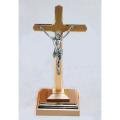  Combination Finish Bronze Altar Crucifix: 1120 Style - 13.5" Ht 