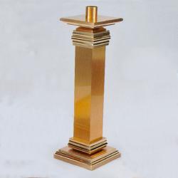  Combination Finish Bronze Altar Candlestick: 1120 Style - 20\" Ht 