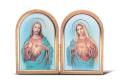  SACRED HEART OF JESUS AND IMMACULATE HEART OF MARY BI-FOLD PLAQUE 