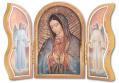 GOLD EMBOSSED OUR LADY OF GUADALUPE TRIPTYCH 