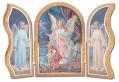  GOLD EMBOSSED GUARDIAN ANGEL COMMUNION TRIPTYCH 