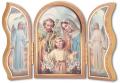  GOLD EMBOSSED HOLY FAMILY TRIPTYCH 
