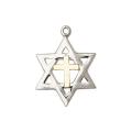  Star of David Two Tone Neck Medal/Pendant Only 