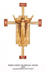  Risen Christ Crucifix on Special Cross 