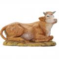  Small Individual Statue of Nativity Set - Cow Lying 
