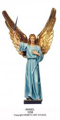  Angel Statue w/Wings Upwards in Linden Wood, 36\"H 