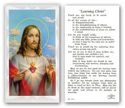  \"Learning Christ, Sacred Heart\" Prayer/Holy Card (Paper/100) 