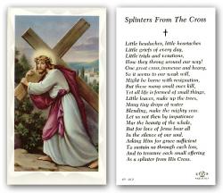  \"Splinters From the Cross\" Prayer/Holy Card (Paper/100) 