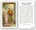  "Prayer to St. Joseph by Pope St. Pius X" Prayer/Holy Card (Paper/100) 