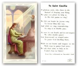  \"To Saint Cecilia\" Prayer/Holy Card (Paper/100) 