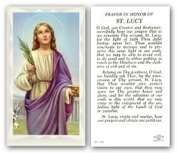  \"Prayer in Honor of St. Lucy\" Prayer/Holy Card (Paper/100) 